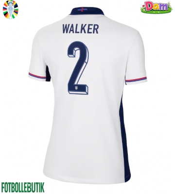 England Kyle Walker #2 Hemmatröja Kvinnor EM 2024 Kortärmad
